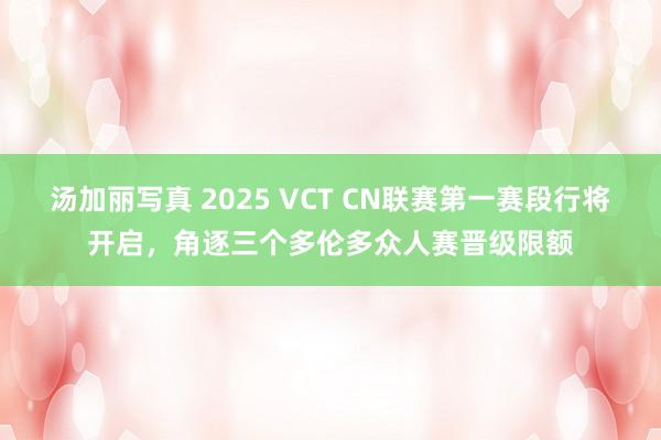 汤加丽写真 2025 VCT CN联赛第一赛段行将开启，角逐三个多伦多众人赛晋级限额