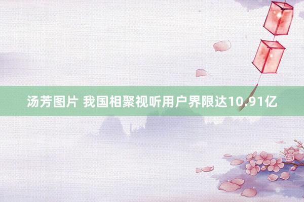 汤芳图片 我国相聚视听用户界限达10.91亿