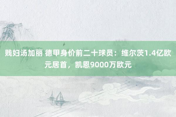 贱妇汤加丽 德甲身价前二十球员：维尔茨1.4亿欧元居首，凯恩9000万欧元