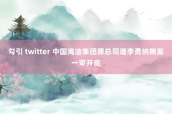勾引 twitter 中国海油集团原总司理李勇纳贿案一审开庭
