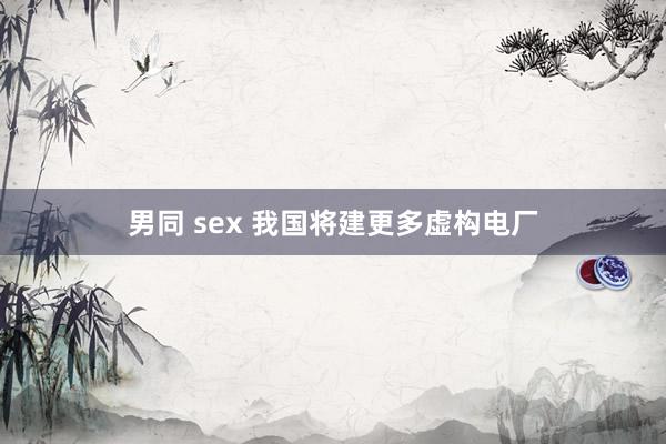男同 sex 我国将建更多虚构电厂