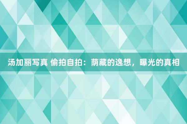 汤加丽写真 偷拍自拍：荫藏的逸想，曝光的真相