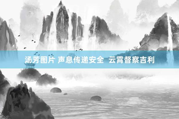 汤芳图片 声息传递安全  云霄督察吉利