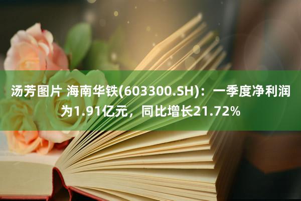 汤芳图片 海南华铁(603300.SH)：一季度净利润为1.91亿元，同比增长21.72%