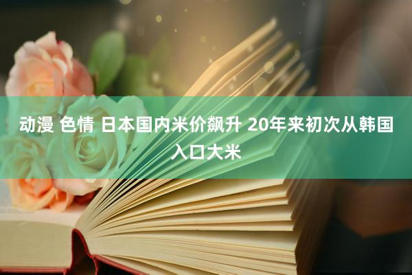 动漫 色情 日本国内米价飙升 20年来初次从韩国入口大米