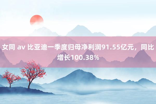 女同 av 比亚迪一季度归母净利润91.55亿元，同比增长100.38%